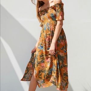 Urban outfitters off the shoulder dress